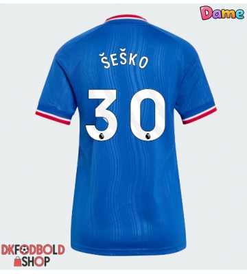 Manchester United Benjamin Sesko #30 Udebanetrøje Dame 2026-27 Kort ærmer Manchester United Benjamin Sesko #30 Udebanetrøje Dame 2026-27 Kort ærmer